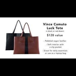 Stylish evereday tote!Vince Camuto!It’s here!